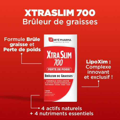 Forte Pharma XtraSlim 700 120 Comprimés - Brûleur Graisses Extra Fort