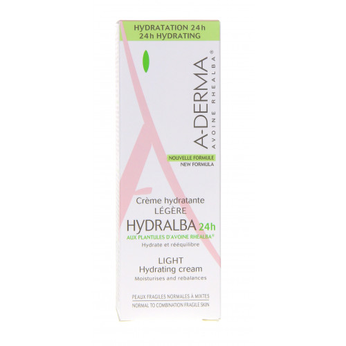 Aderma Hydralba Crème Légère 40ml - Hydrate et Rééquilibre