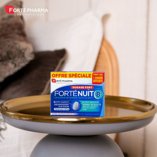 FortéNuit 8h 30 Comprimés - Sommeil Profond et Naturel