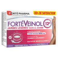 FortéVeinol 30 Comprimés - Jambes Légères 12h Non-Stop