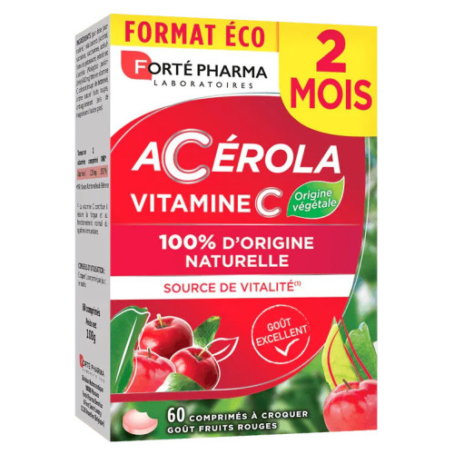 Forte Pharma Energie Acerola 60 Comprimés - Boost Tonus