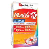 Forte Pharma Multivit'4G 30 Comprimés - Boost Immunitaire