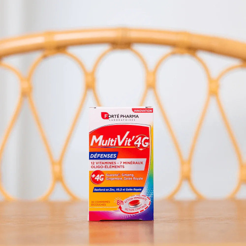 Forte Pharma Multivit'4G 30 Comprimés - Boost Immunitaire