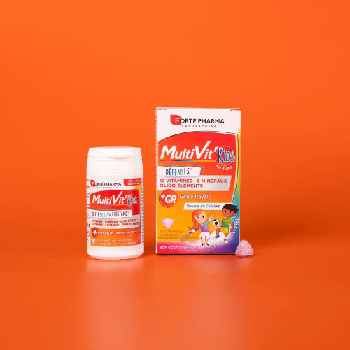Forte Pharma Multivit'Kids 30 Comprimés - Boost Immunité et Croissance