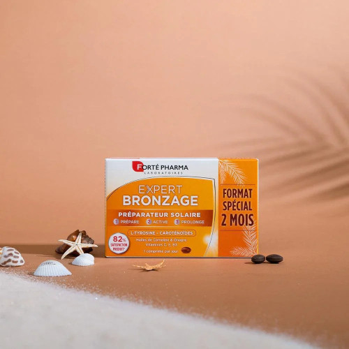 Forte Pharma Expert Bronzage 56 Comprimés - Teint Hâlé Naturel sur