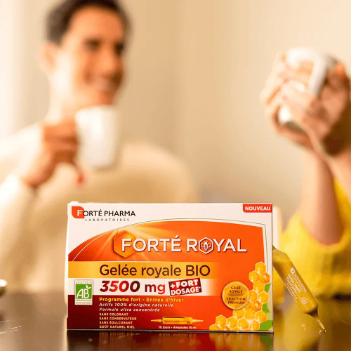 Forté Pharma Gelée Royale Bio 3500mg 10 Ampoules - Boost Énergie