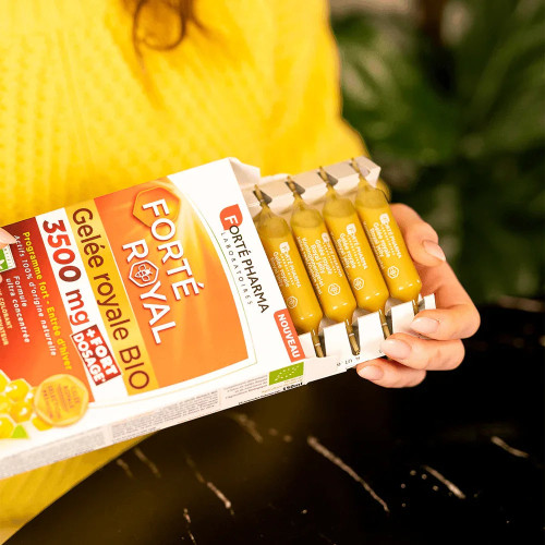 Forté Pharma Gelée Royale Bio 3500mg 10 Ampoules - Boost Énergie