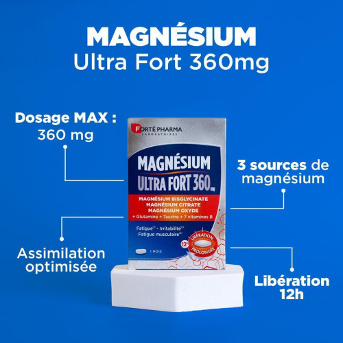 Forte Pharma Magnésium Ultra 30 Comprimés - Réduit Fatigue