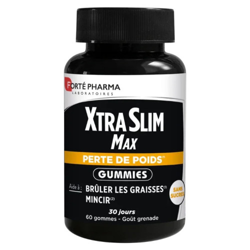 XtraSlim Max 60 Gummies - Aide à Brûler Graisses et Contrôler Poids