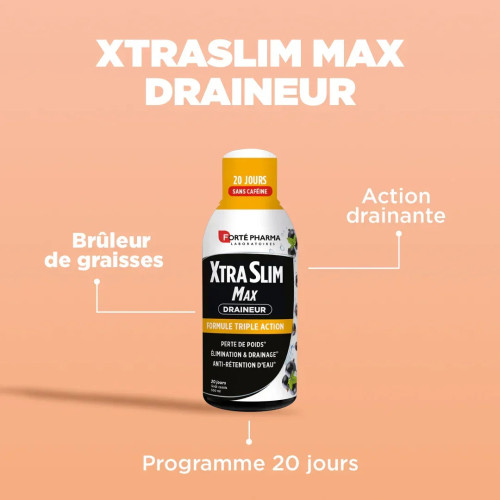 Forte Pharma XtraSlim Max 500ml - Drainage et Perte de Poids