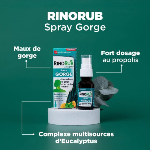 Spray Gorge 15ml RinoRub Eucalyptus Forté Pharma
