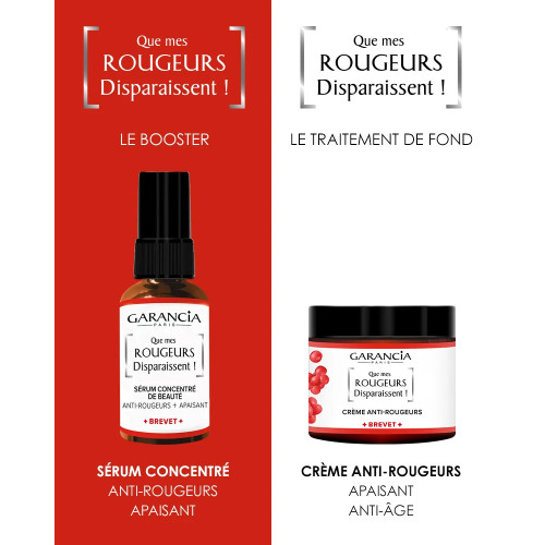 GARANCIA Sérum Anti-Rougeurs 30mL - Apaisant et Atténuateur