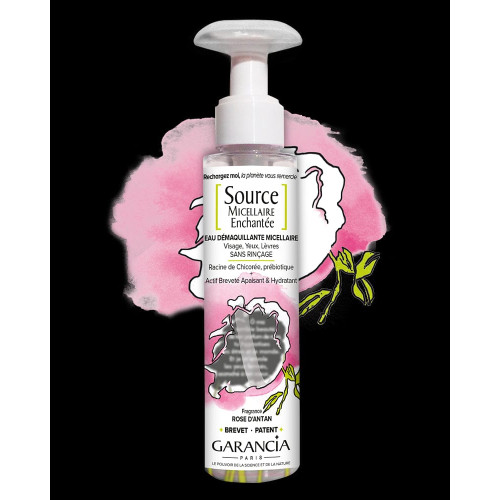 GARANCIA Source Micellaire Enchantée Rose 100mL - Nettoie, Hydrate
