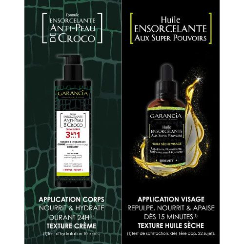 GARANCIA Ensorcelante Anti-Peau de Croco 400mL - Hydratation 24H