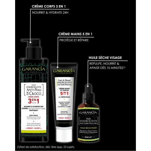 GARANCIA Ensorcelante Anti-Peau de Croco 400mL - Hydratation 24H