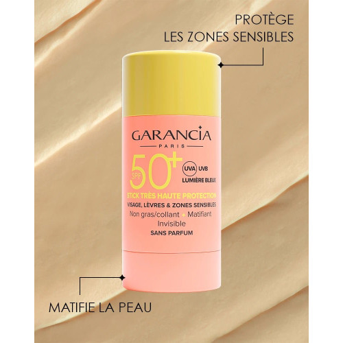 Garancia Stick Solaire SPF50+ 15g Protection UVA UVB Peau Sensible