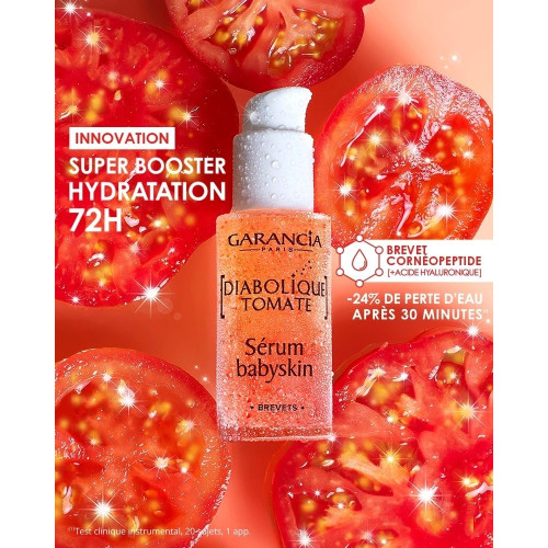 Garancia Diabolique Tomate Sérum 30ml Hydratation 72h Éclat Peau