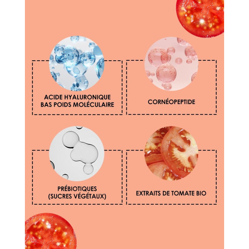 Garancia Diabolique Tomate Sérum 30ml Hydratation 72h Éclat Peau