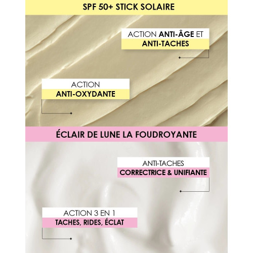 ECLAIR DE LUNE FOUDROYANTE : Coffret Anti-Taches SPF50+ Garancia