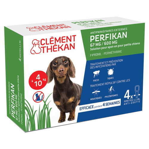 PERFIKAN Anti-Puces Petits Chiens 4 - 10 Kg