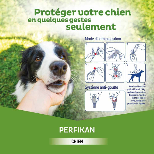 PERFIKAN Anti-Puces Petits Chiens 4 - 10 Kg