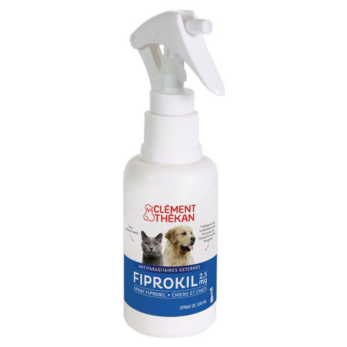 Clement Thekan Fiprokil Spray 100mL - Anti-Puces Tiques Poux