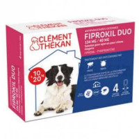 Fiprokil Duo Chien 10-20Kg 4 Pipettes - Anti-puces et tiques