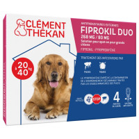 Fiprokil Duo Chien 4 Pipettes - Protection 7 Semaines