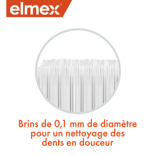 Elmex Brosse à Dents Ultra Soft - Nettoyage Doux, Prévention Caries