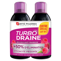 FORTE PHARMA Turbodraine Framboise 2x500ml - Elimination et Minceur