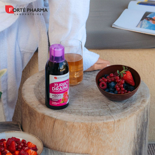 FORTE PHARMA Turbodraine Framboise 2x500ml - Elimination et Minceur