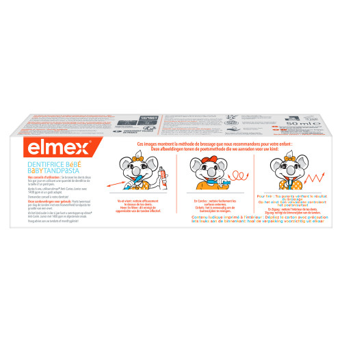 Elmex Dentifrice Bébé 50ml - Protection Triple Effet