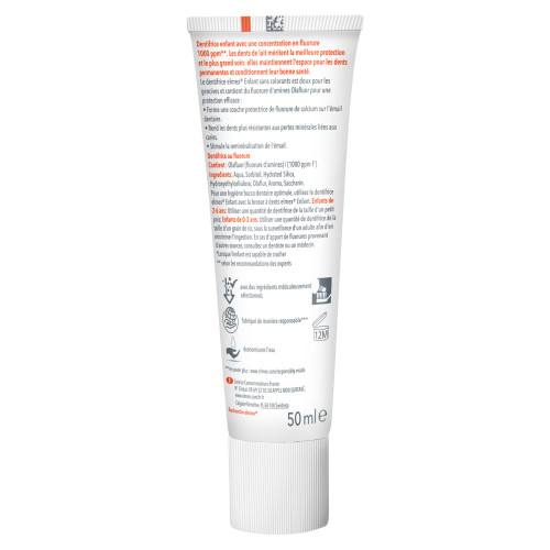 Elmex Dentifrice Enfant 3-6 ans 50mL - Protection et Soin Dentaire