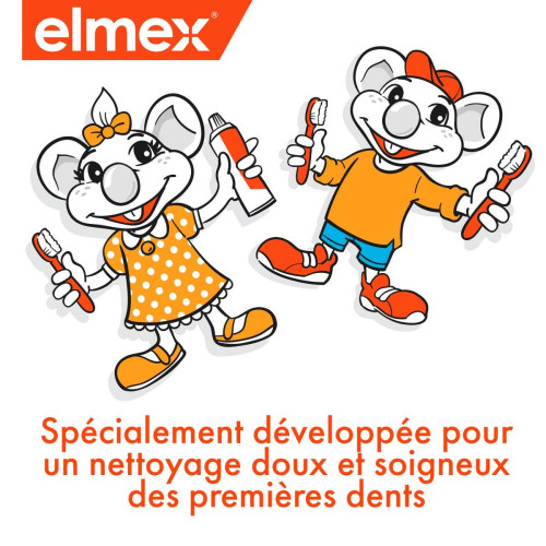 Elmex Brosses à Dent Débutant 0-3 Ans - Douceur et Protection Gencives