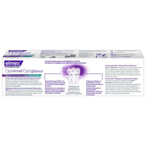Elmex Dentifrice Protection Pro 75ml - Protection émail et anti-caries