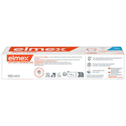 Elmex Anti-caries Dentifrice 100ml - Protection et Reminéralisation