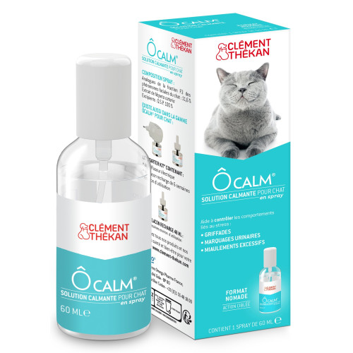 Ôcalm Spray Apaisant Chat 60ml - Bien-être et Contrôle Stress