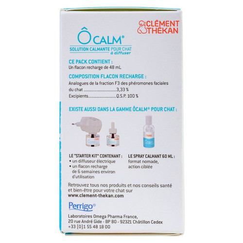 CLEMENT THEKAN Ôcalm 48ml - Apaisant Chat Sans Sédation