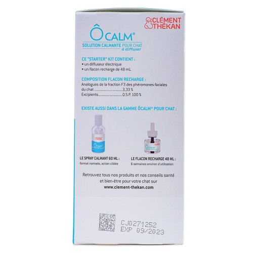 Ôcalm Clément Thékan Apaisant Chat 48ml - Bien-être sans stress