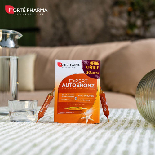 Forte Pharma Autobronz 30 Ampoules - Teint Hâlé Embellisseur