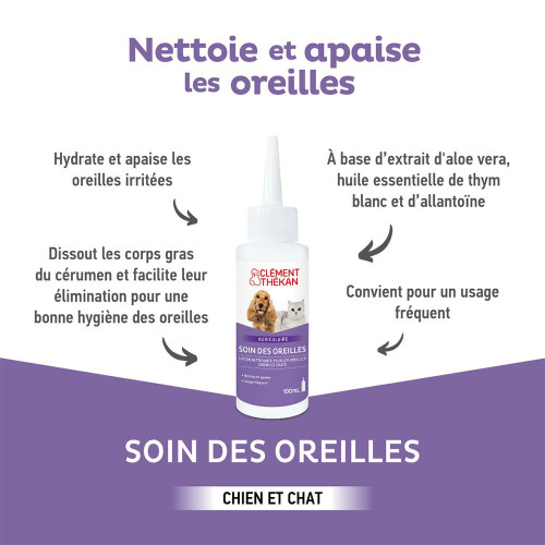 Soin des Oreilles Chien et Chat 100 ml