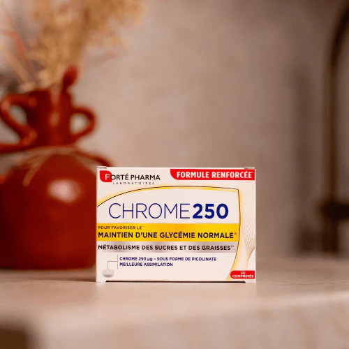 FORTE PHARMA Chrome 250 30 comprimés Régule Glycémie Grignotage