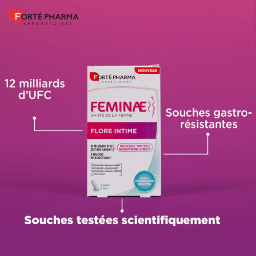 FORTE PHARMA Feminae Flore Intime 15 gélules Bien-être Intime Femme
