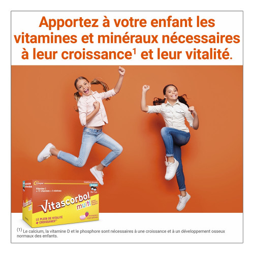 Vitascorbol Multi Junior 12 Vitamines 2 Mineraux