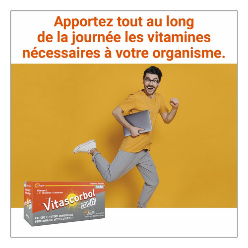 COOPER Vitascorbol Multi 30 Comprimés - Réduit Fatigue