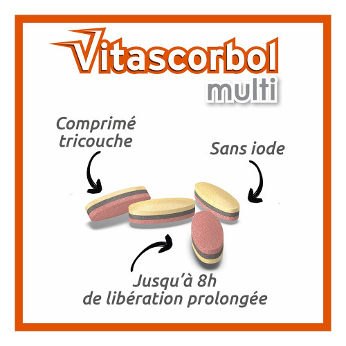 COOPER Vitascorbol Multi Sénior 30 Comprimés - Booste Immunité
