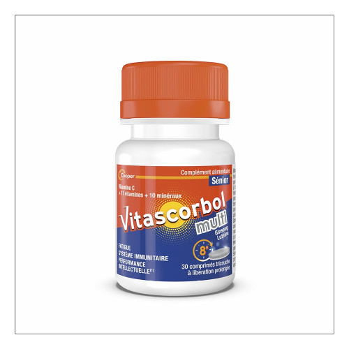 COOPER Vitascorbol Multi Sénior 30 Comprimés - Booste Immunité