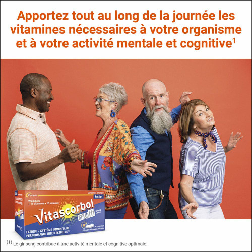 COOPER Vitascorbol Multi Sénior 30 Comprimés - Booste Immunité