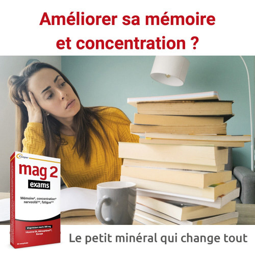 COOPER Mag 2 Exams 30 Comprimés: Boost Mémoire et Concentration