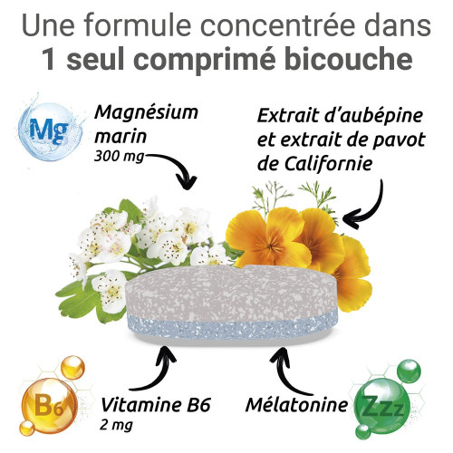 Mag2 Sommeil 30 Comprimés - Améliorez votre sommeil